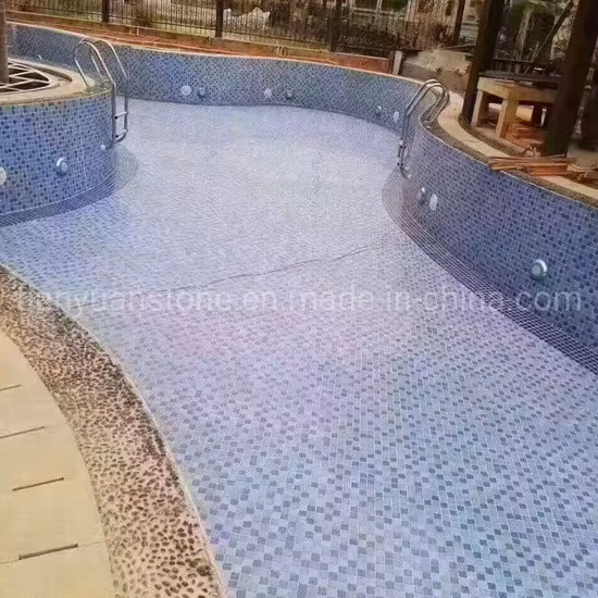 Diseño de piscina, arte, mosaico de vidrio, patrón de peces oceánicos, murales de mosaico de vidrio para piscina
